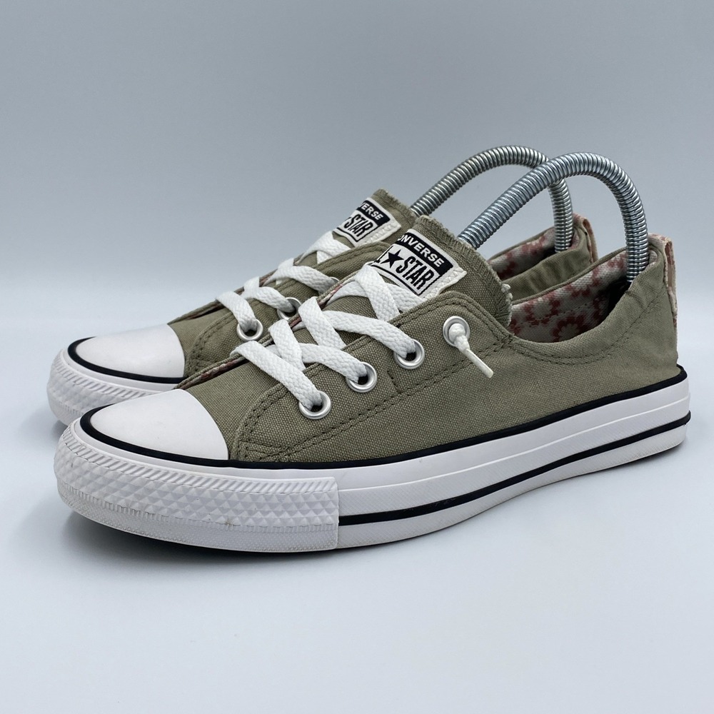 Converse Chuck Taylor All Star Shoreline Women's 8 Olive Green Floral A00843F